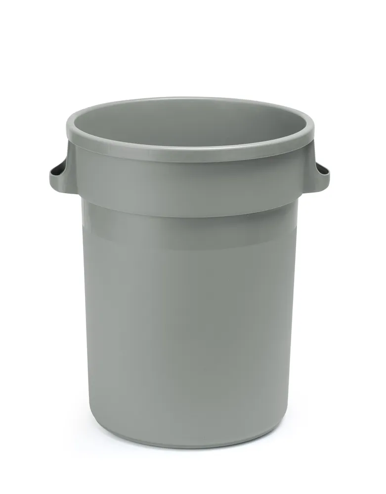 Caixote Lixo Profissional Redondo 120L – Polipropileno Cinzento