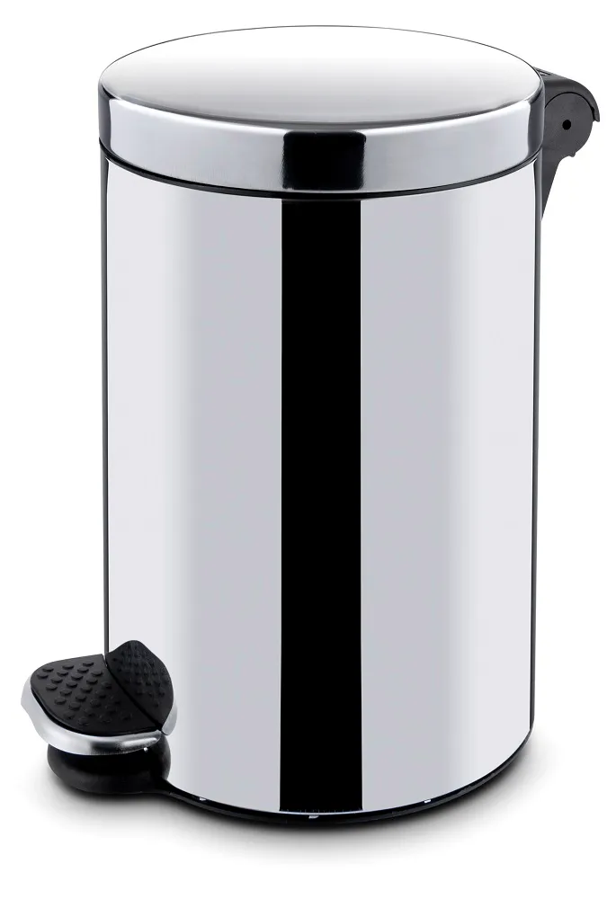 Caixote do lixo com pedal em aço inox, 20L