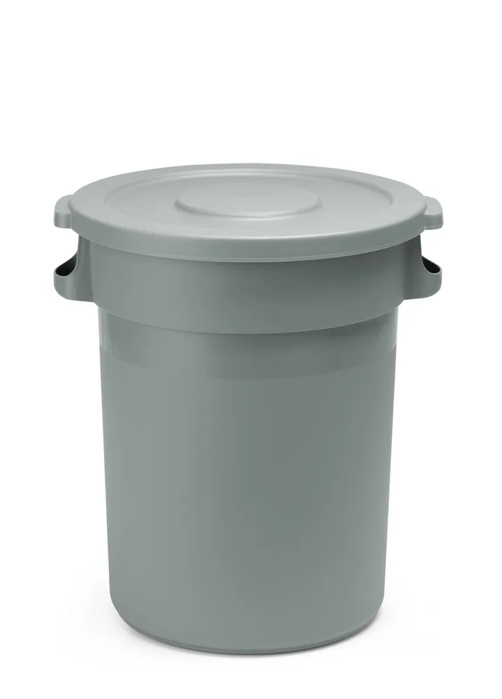 Caixote Lixo Profissional Redondo 80L Polipropileno ⌀490x615mm