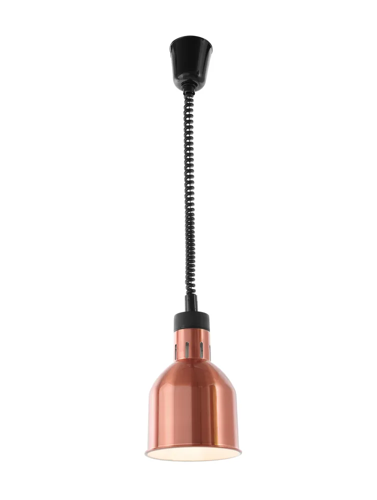 Candeeiro de Aquecimento Cilíndrico Cobre 250W para Alimentos