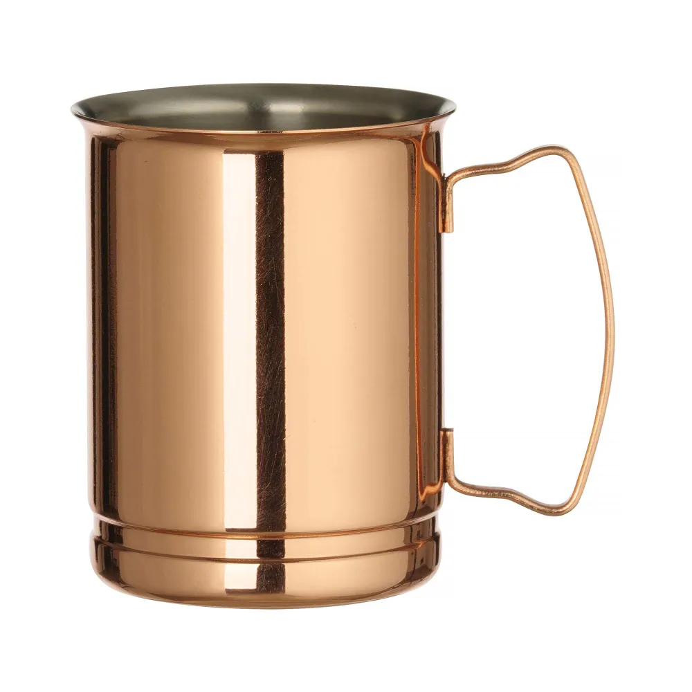 Caneca para Cerveja 0,4L em Aço Inoxidável Revestido a Cobre ⌀85x105mm