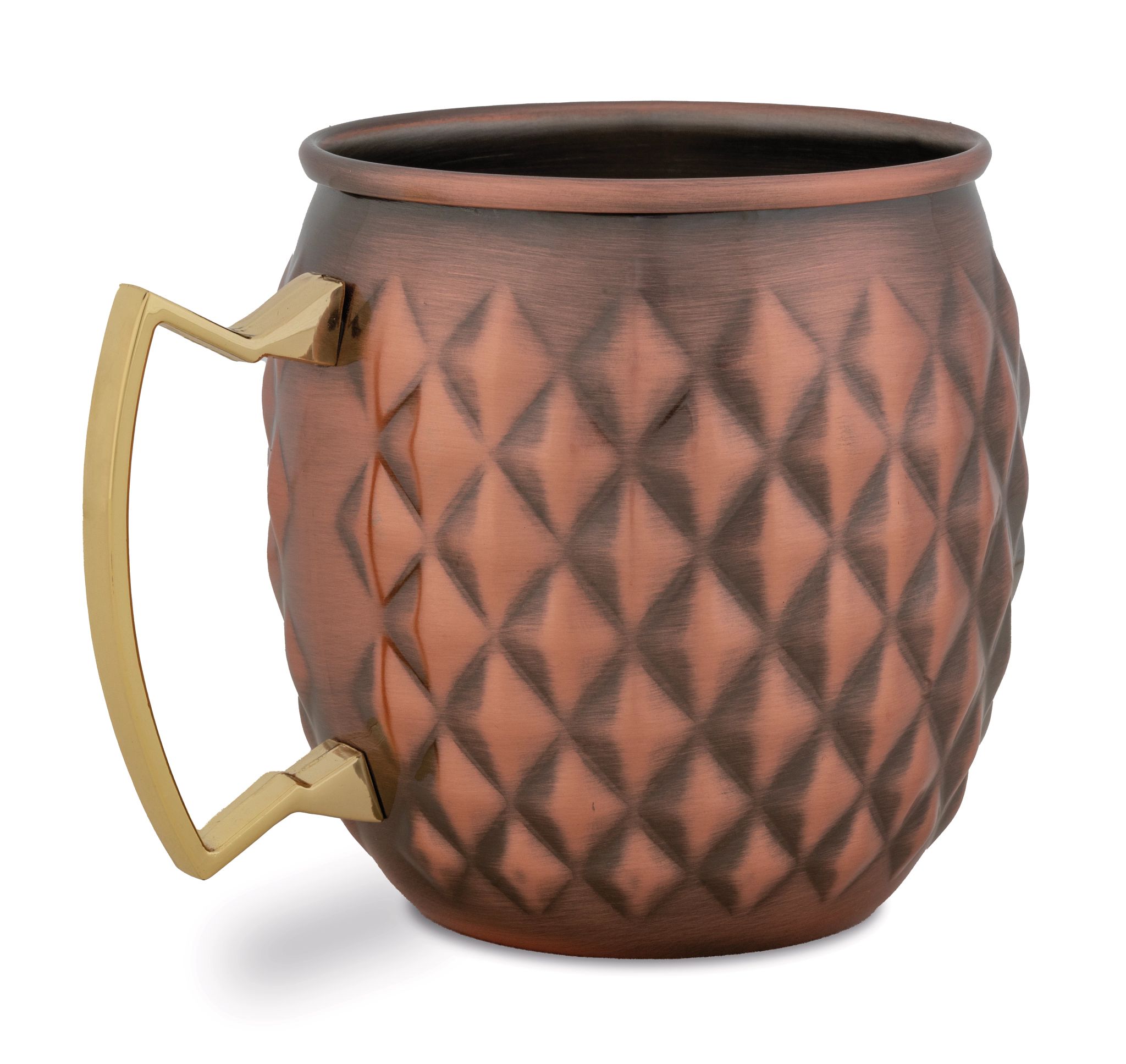 Caneca Moscow Mule 0.5 L Aço Inoxidável Cobre Antigo