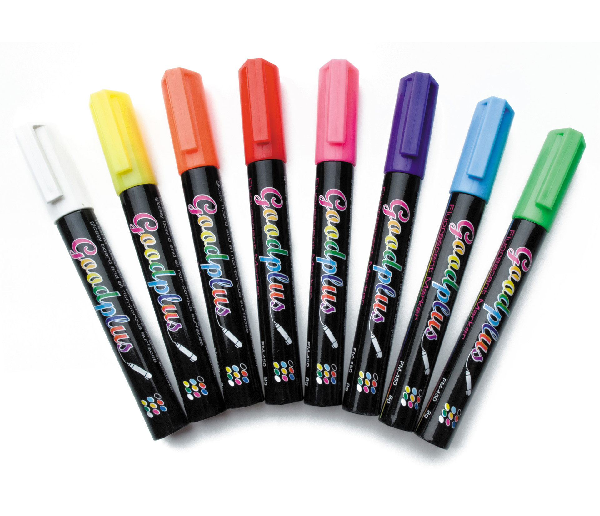 Canetas Marcadores Fluorescentes 8 Cores para Quadros LED