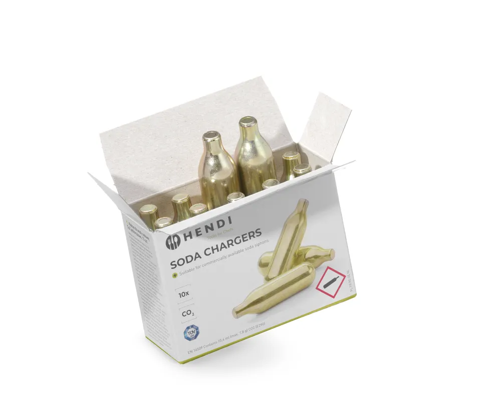 Carregadores para Sifão de Soda 7.8g CO2 - Pack 10 Unidades