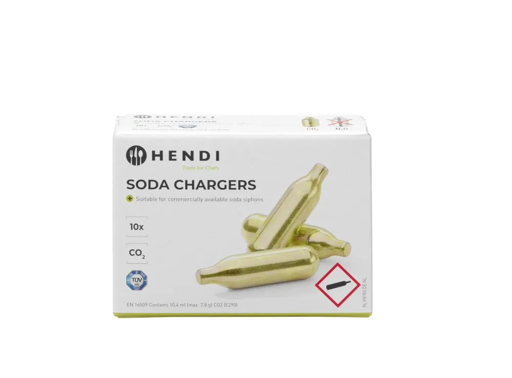 Carregadores para Sifão de Soda 7.8g CO2 - Pack 10 Unidades