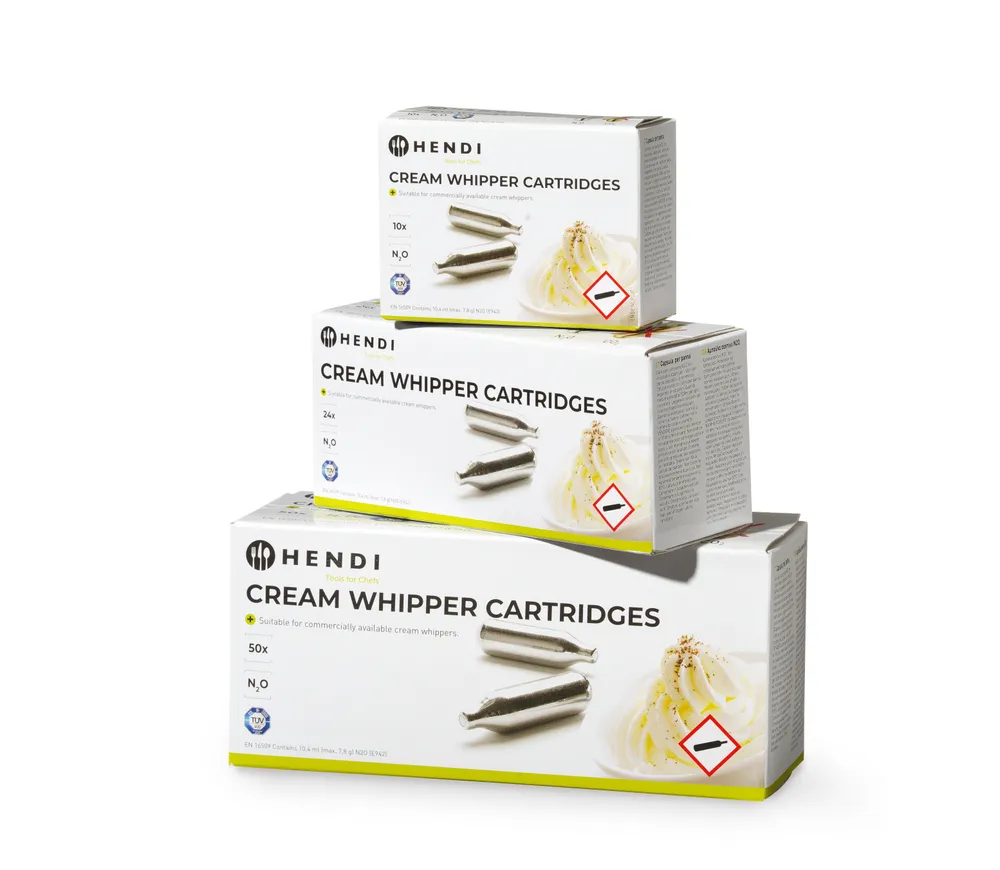 Carregadores de Sifões de Chantilly N₂O, 24 unidades
