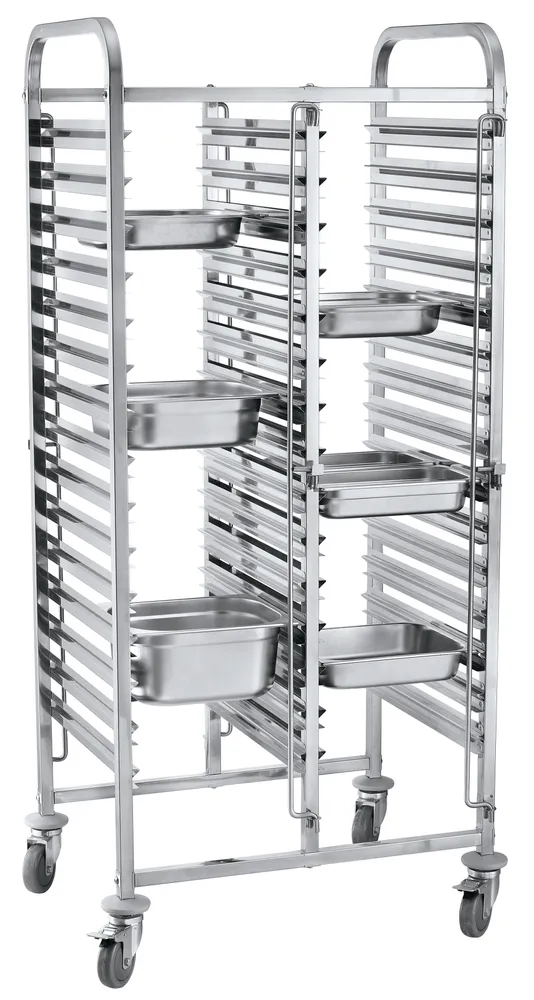 Carrinho Duplo GN 1/1 - 30 Níveis, 740x550x1730mm