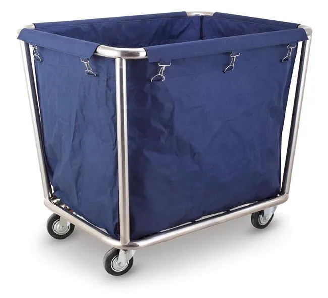 Carrinho de Roupa Suja 900x650x850mm Inox para Lavandaria