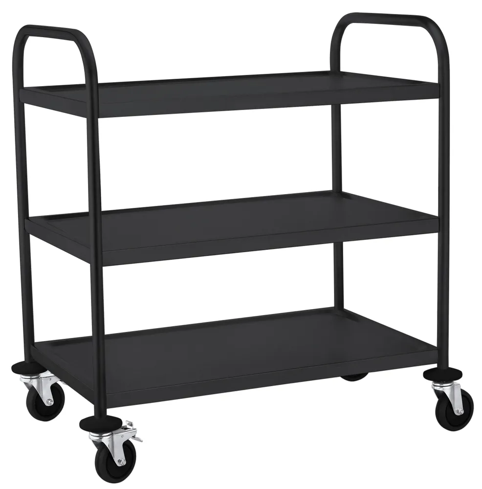 Carrinho de Serviço Inox 3 Tabuleiros 905x585x945mm