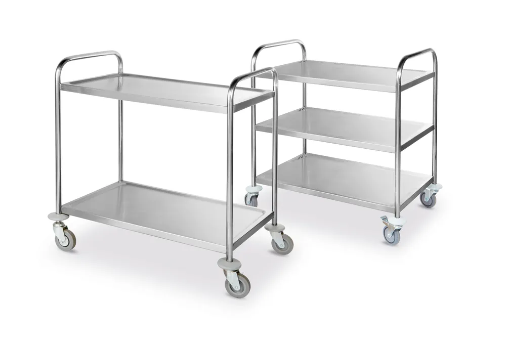 Carrinho de Serviço Inox 3 Tabuleiros 905x585x945mm