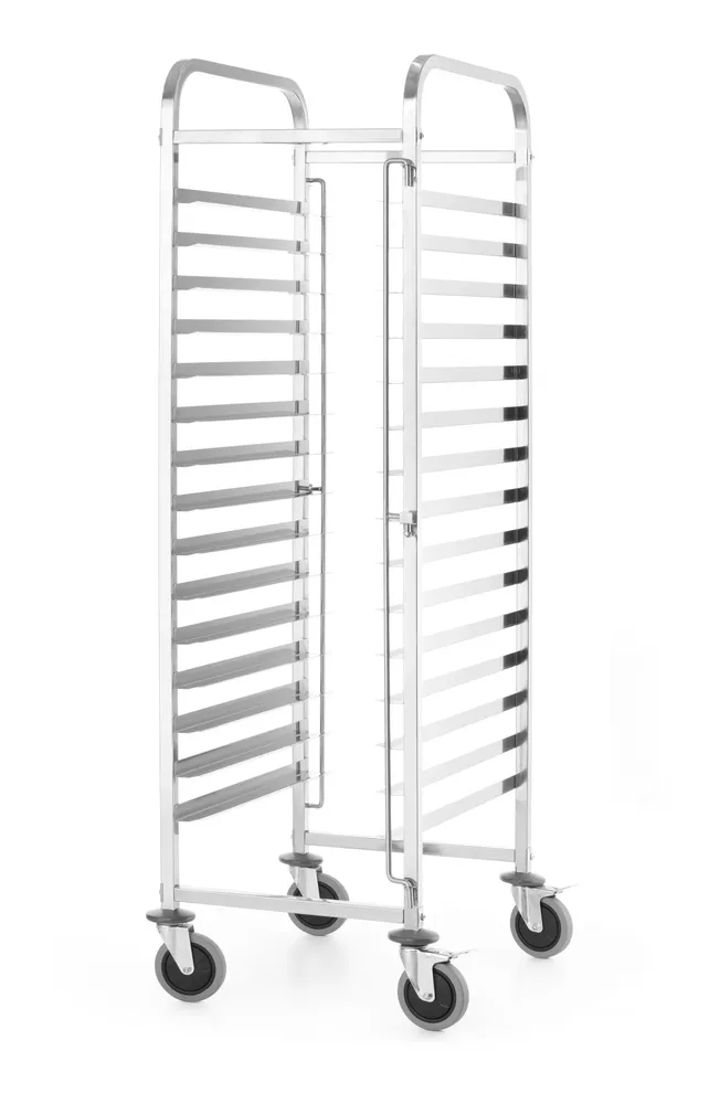 Carrinho para Tabuleiros 600x400 mm - 15 Níveis Aço Inoxidável