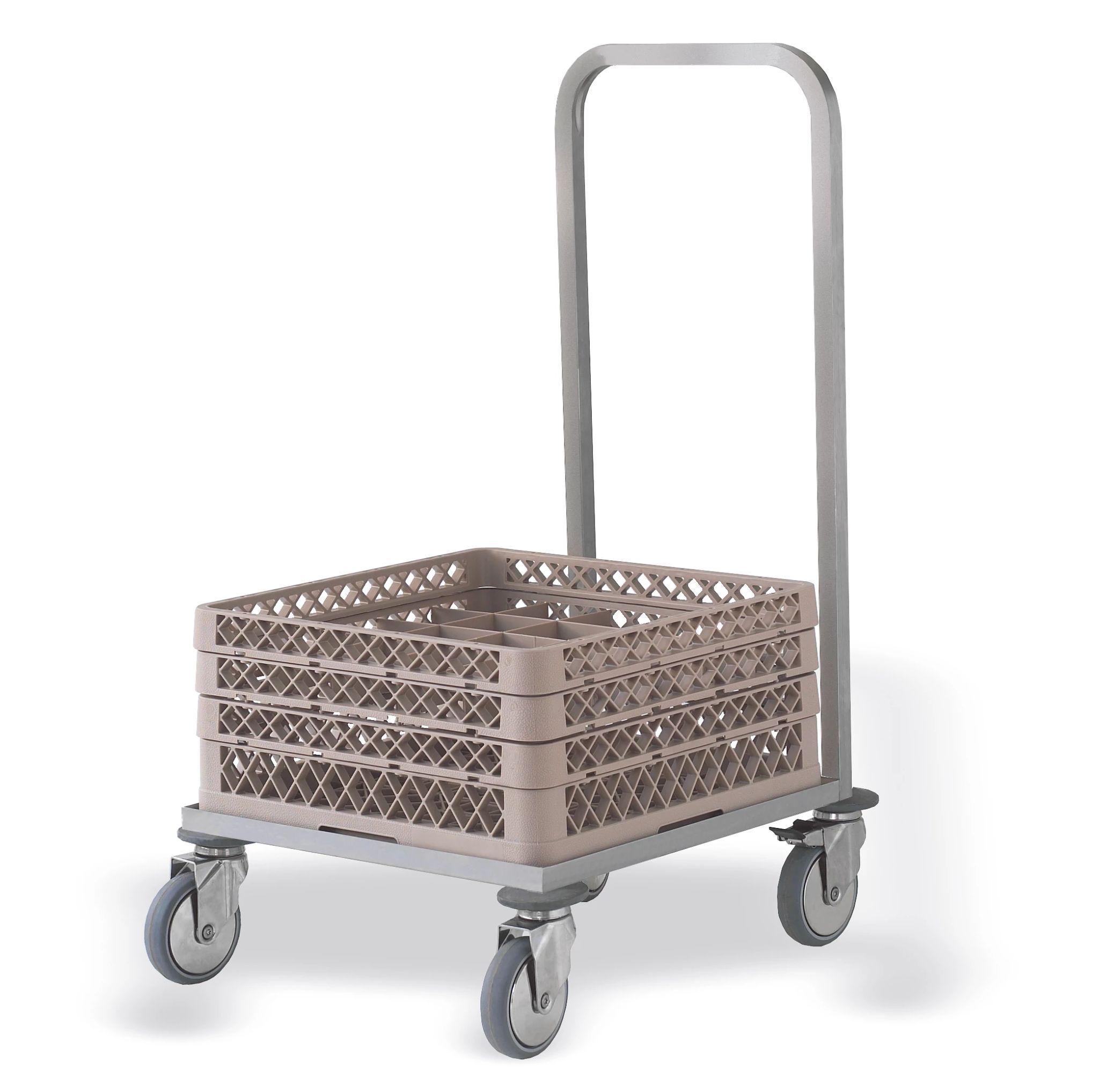 Carro Inox para Cestas de Lavagem 640x640 mm