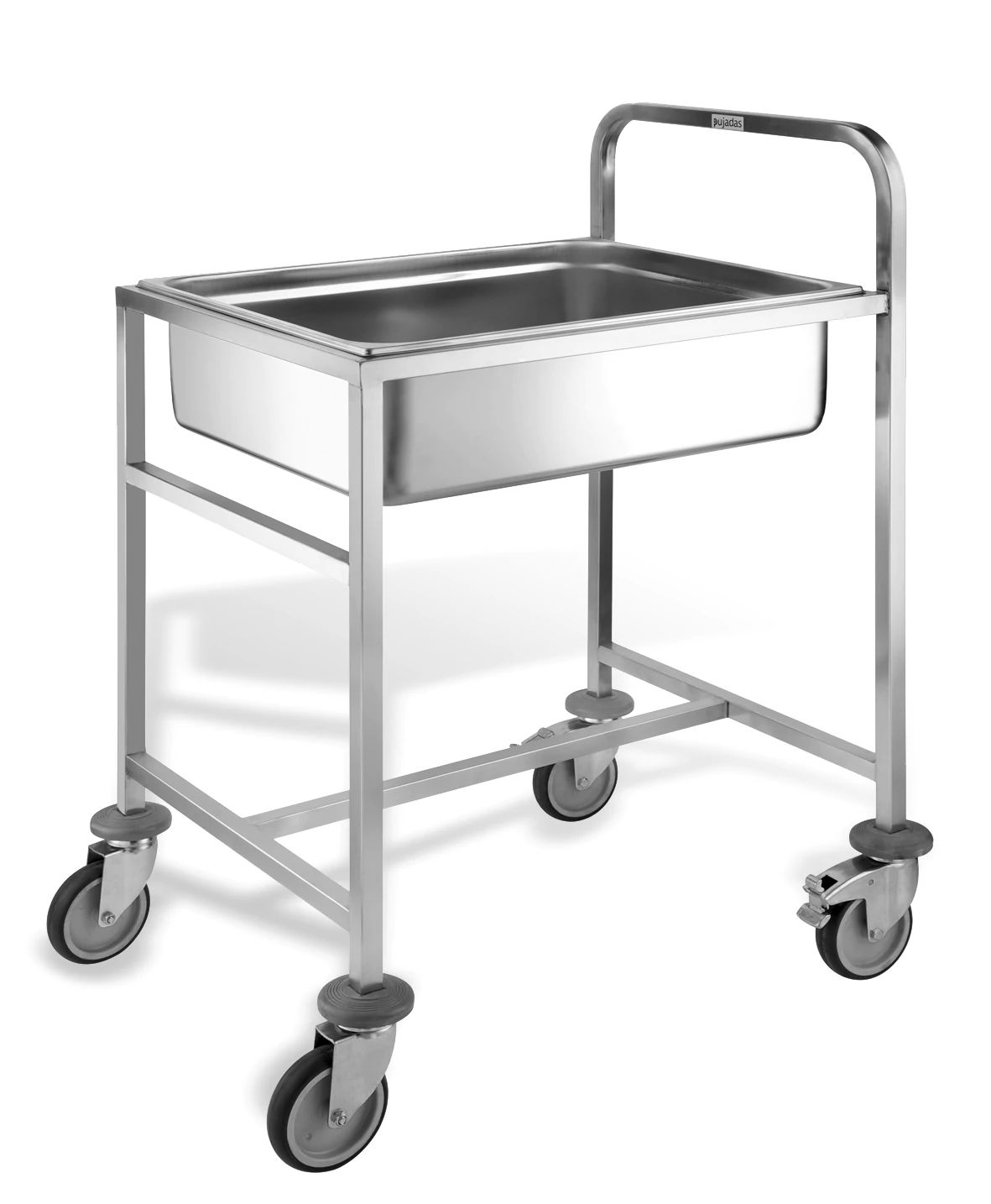Carro de Transporte GN 2/1 para Tabuleiros — Aço Inoxidável