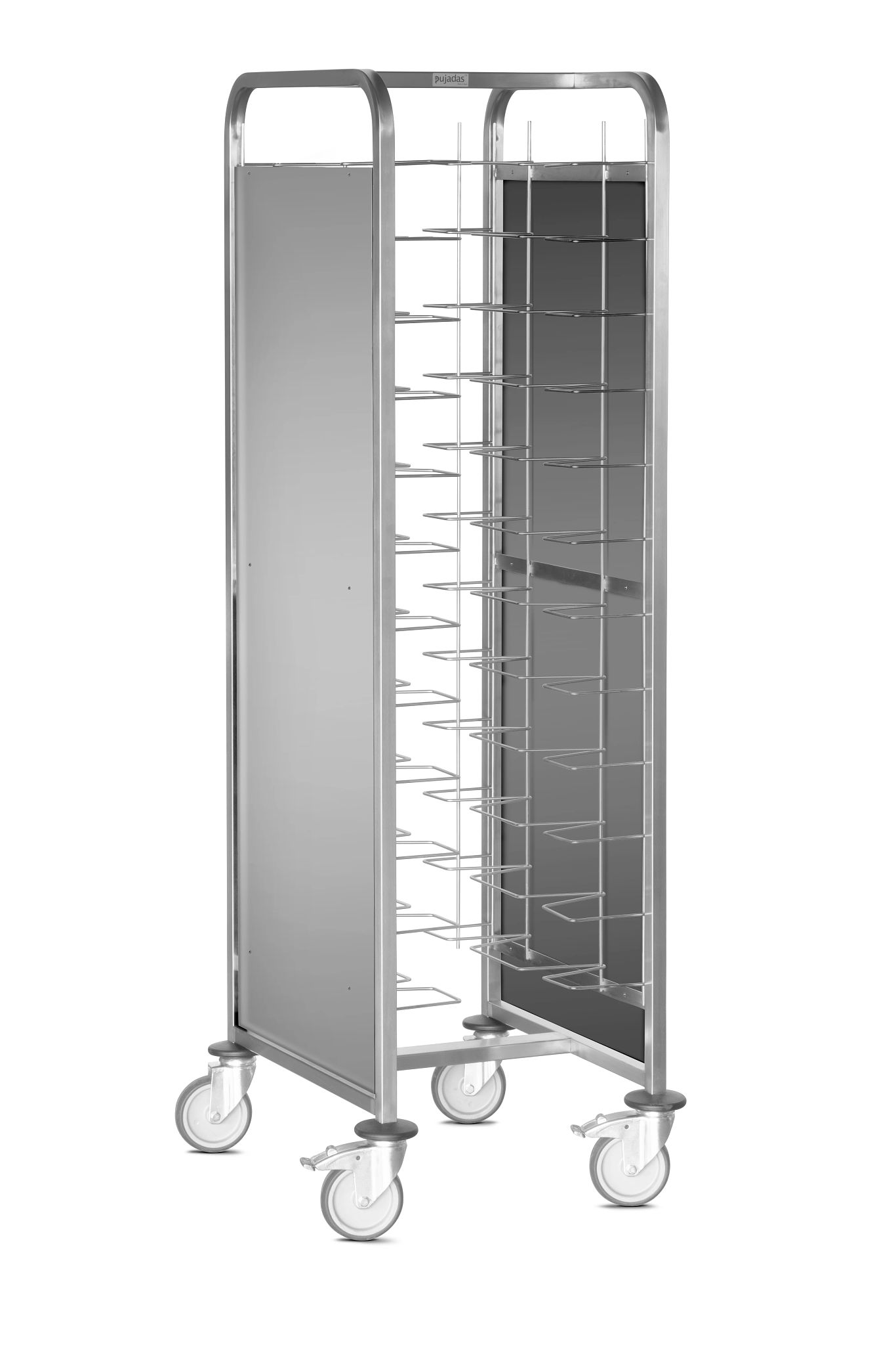 Carro Porta-Tabuleiros Self-Service 12 Níveis 660x550x1710mm