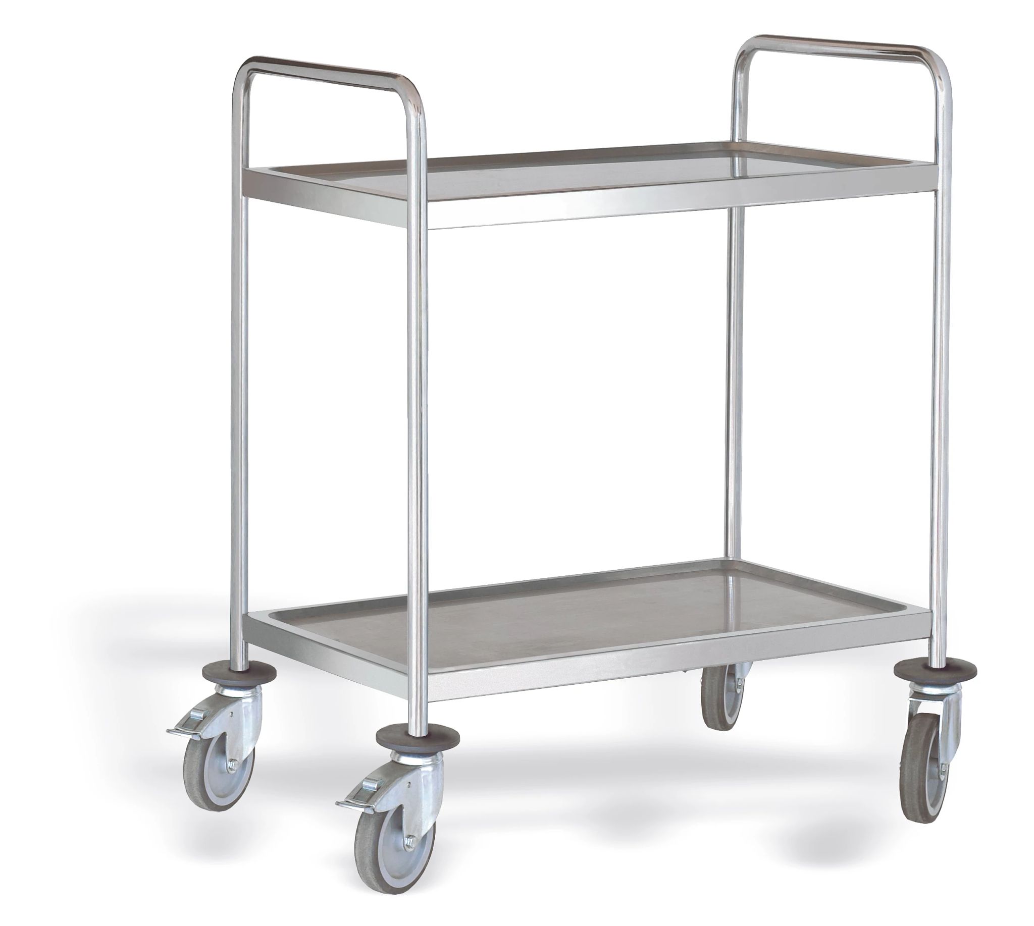 Carro de Serviço 2 Níveis Aço Inoxidável 1080x680mm