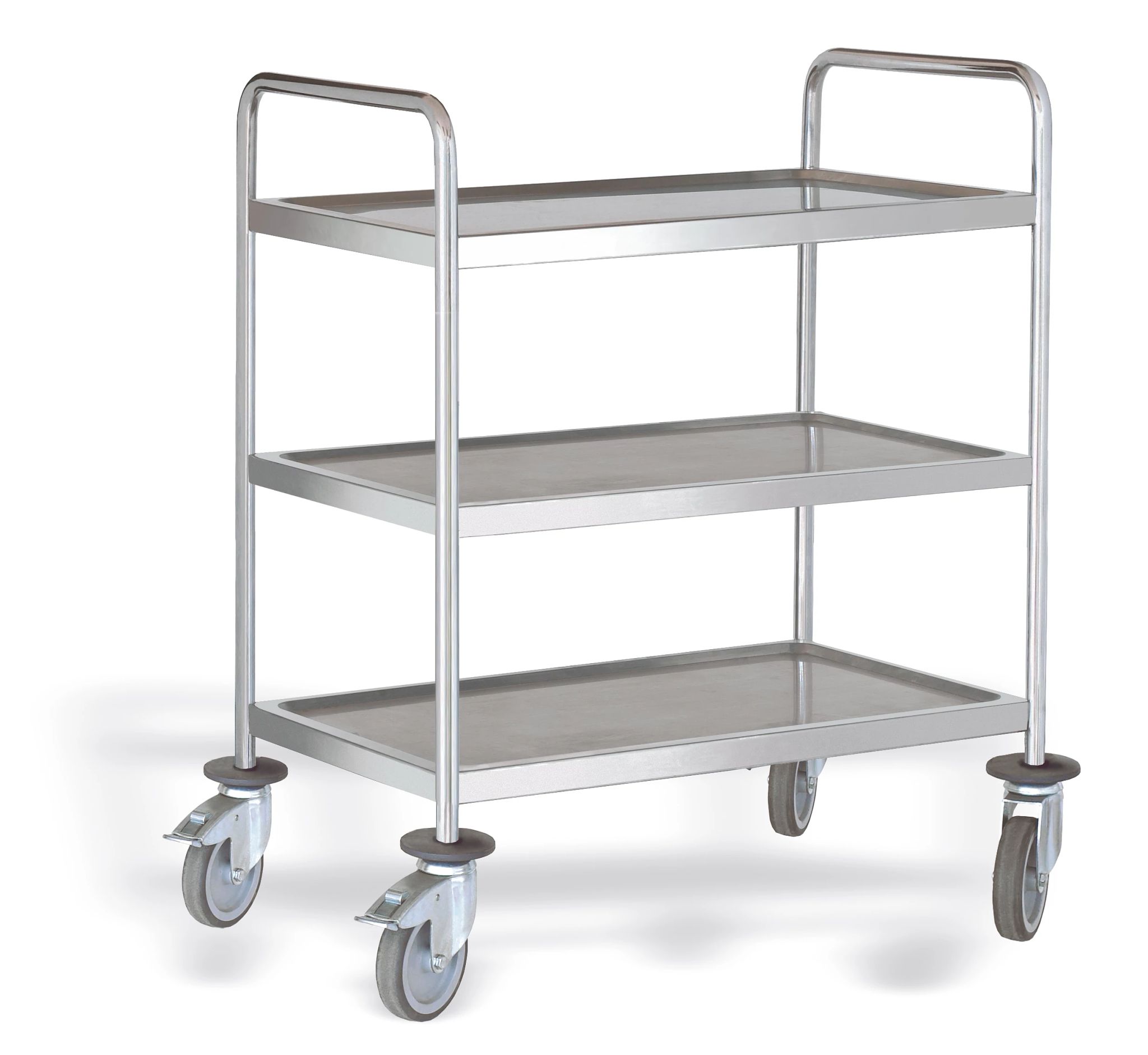 Carro de Serviço Inox 3 Níveis 980x580x1015 mm