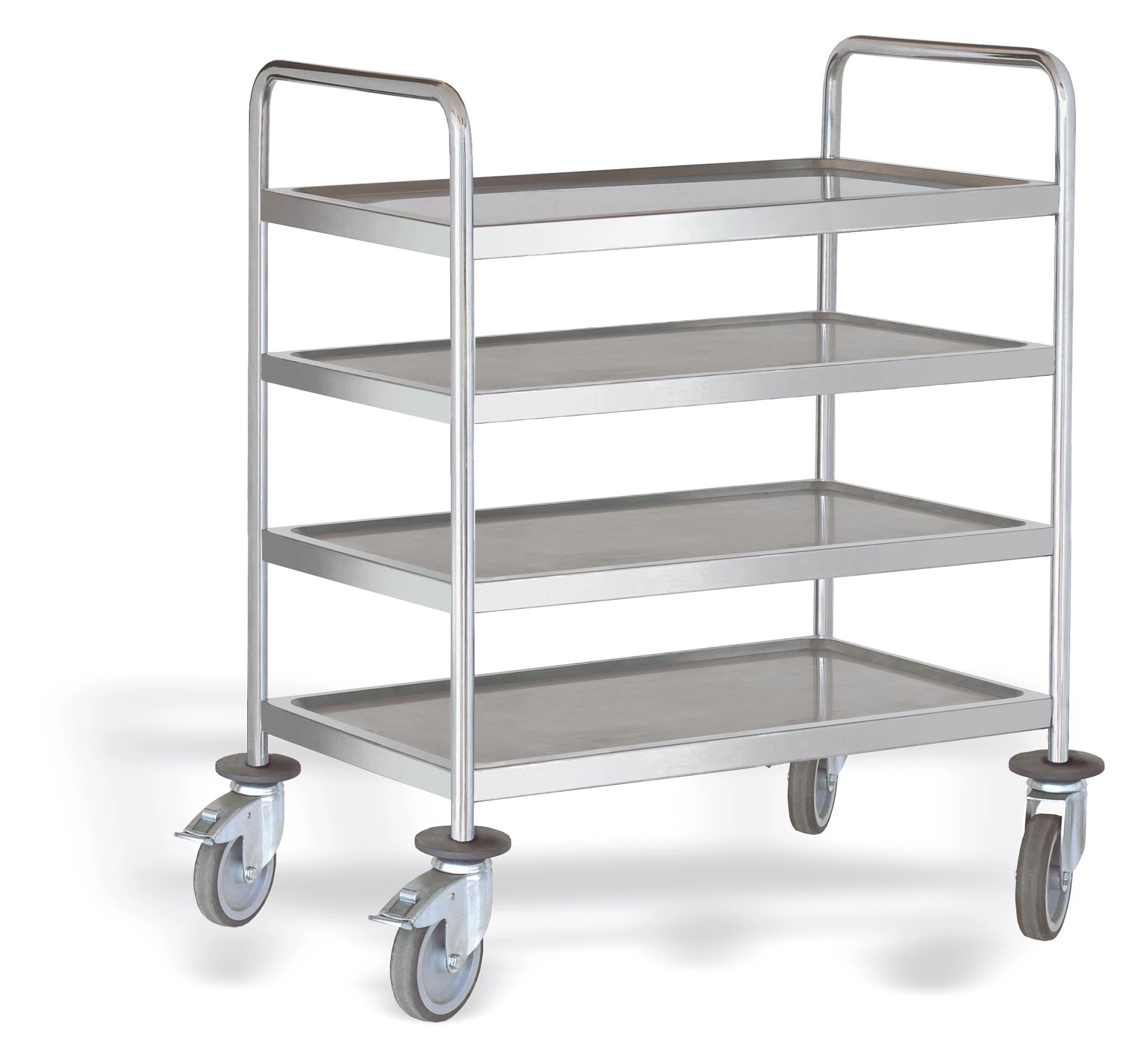 Carro de Serviço Inox 4 Níveis - 980x580 mm