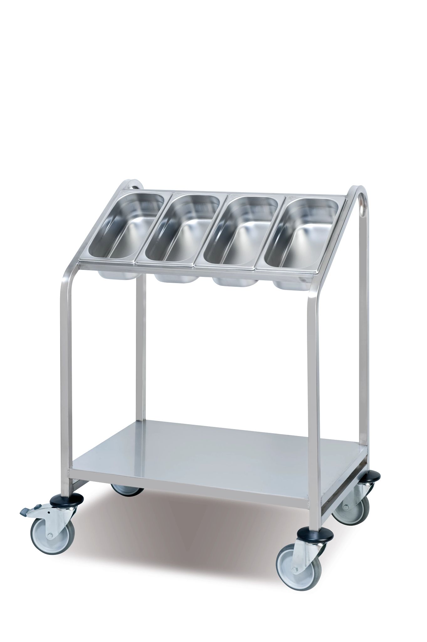 Carro para Talheres e Tabuleiros GN 1/3 em Aço Inoxidável