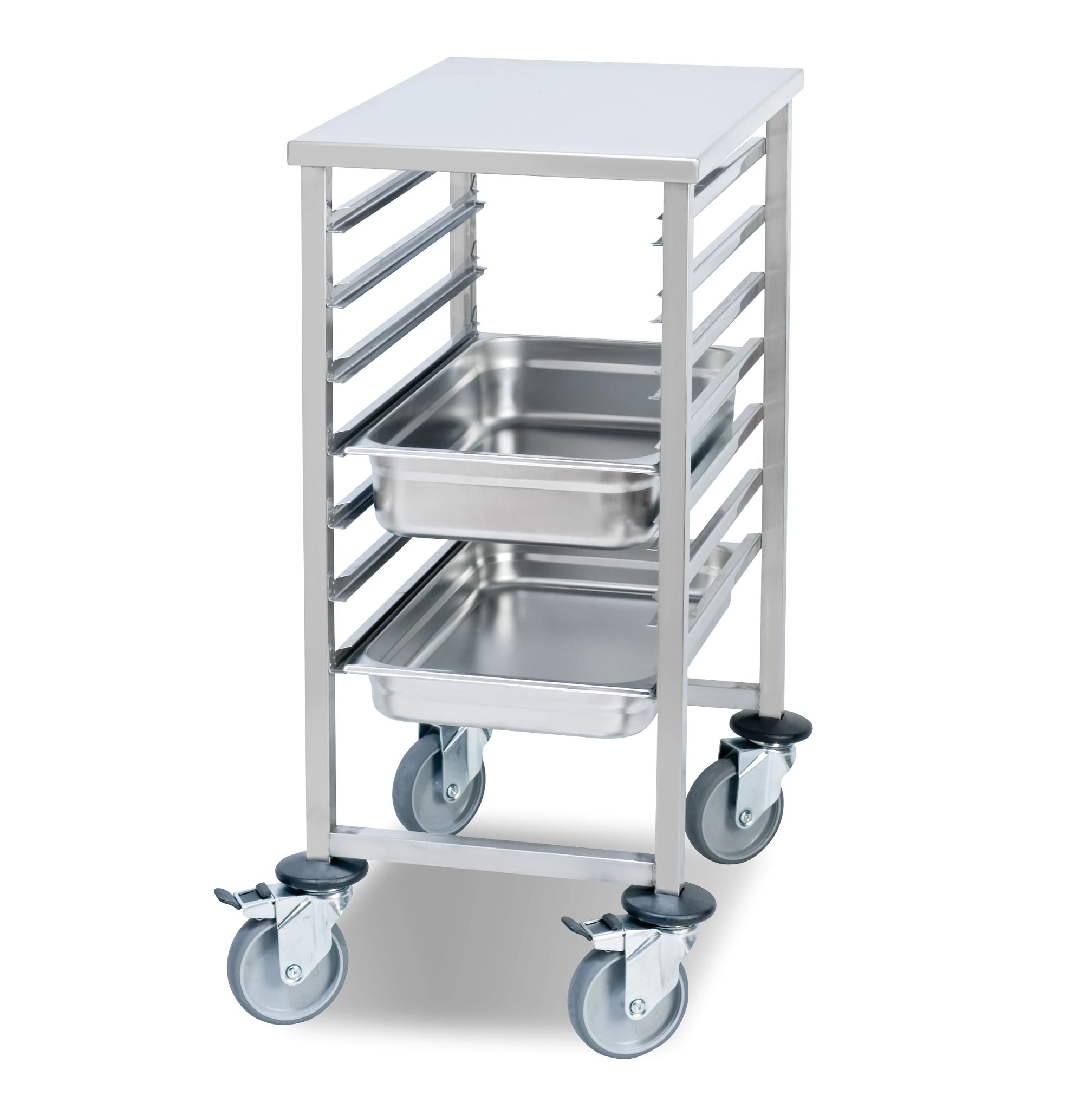Carro Transporte Bandejas 7 Guias GN 1/1 – Aço Inoxidável