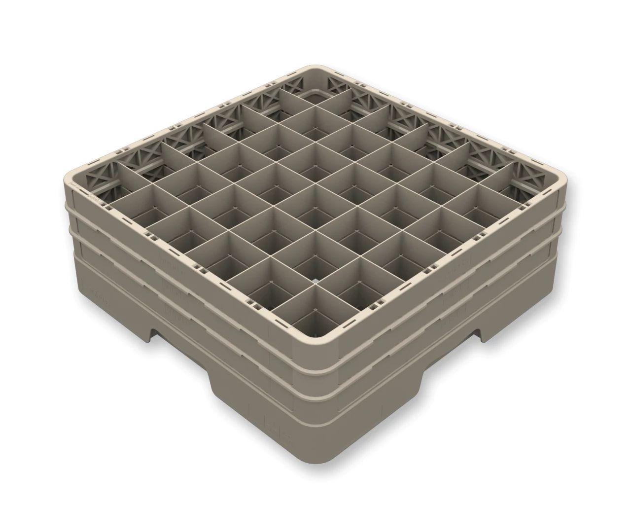 Cesto Rack Flap 36 Compartimentos para Lavagem e Transporte