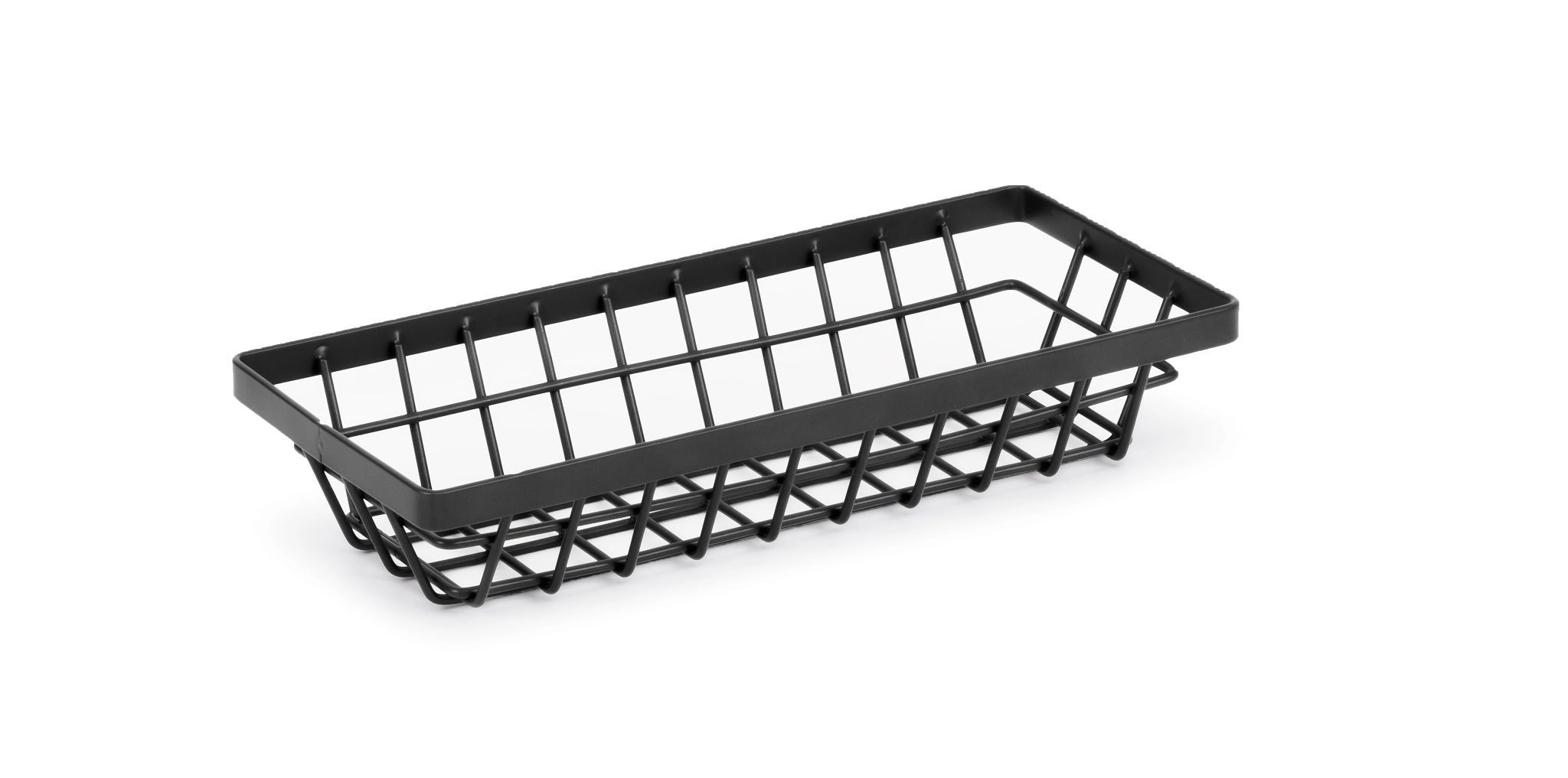 Cesto de Metal Retangular 23x10 cm para Serviço de Mesa