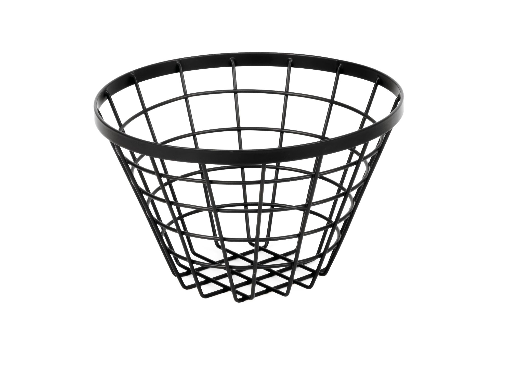 Cesto Redondo Alto de Metal Ø20.5 cm para Serviço de Mesa