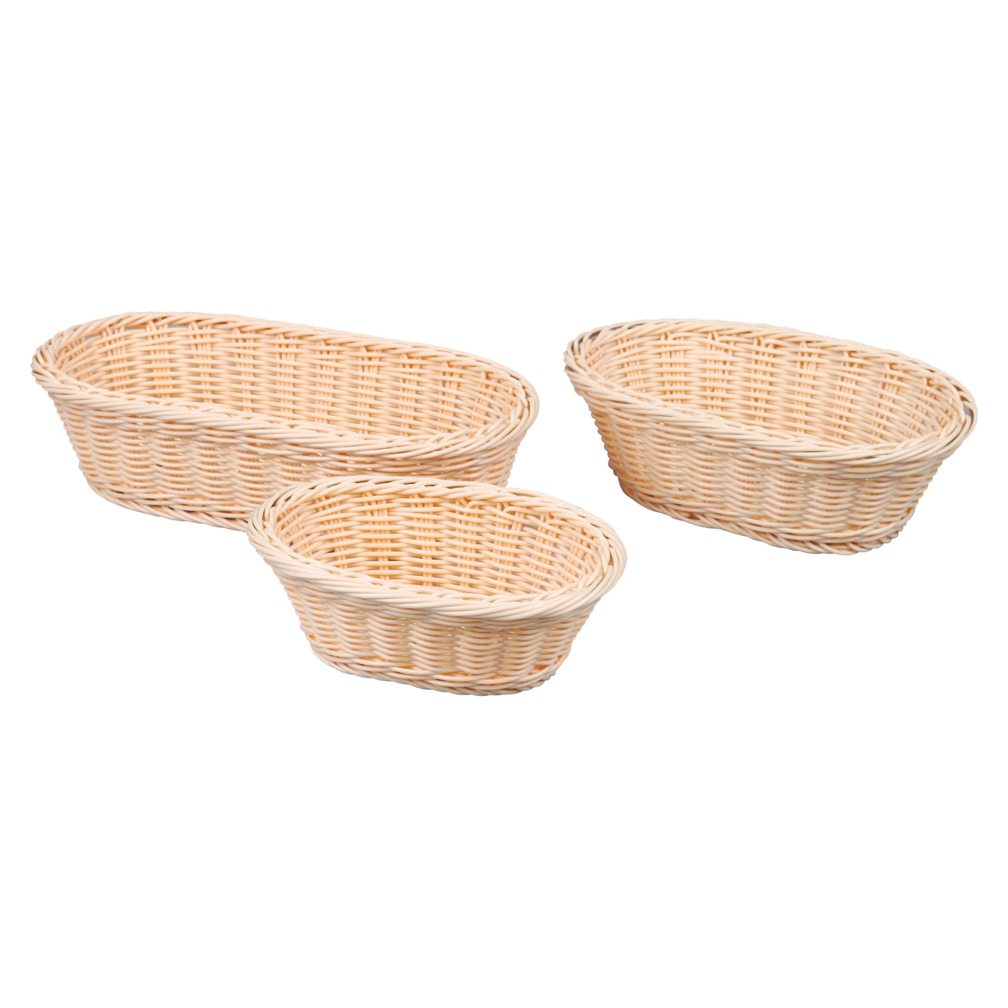 Cesto de Pão Oval Polipropileno 28x14,5 cm
