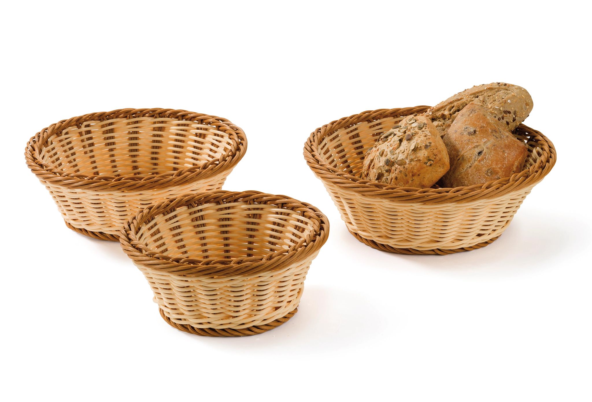 Cesto de Pão Redondo Polipropileno 18 cm para Serviço de Mesa