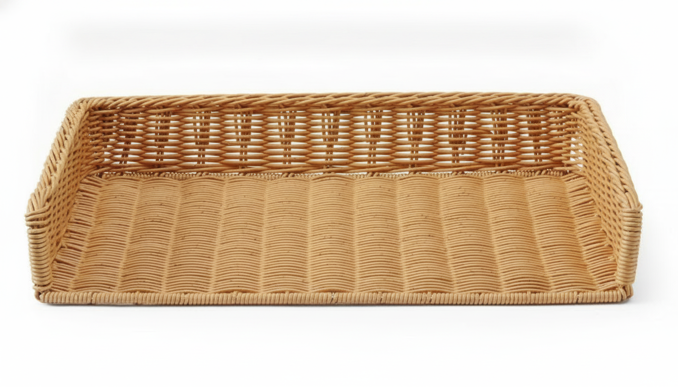 Cesto Expositor de Pão Polyrattan 595x395x105mm