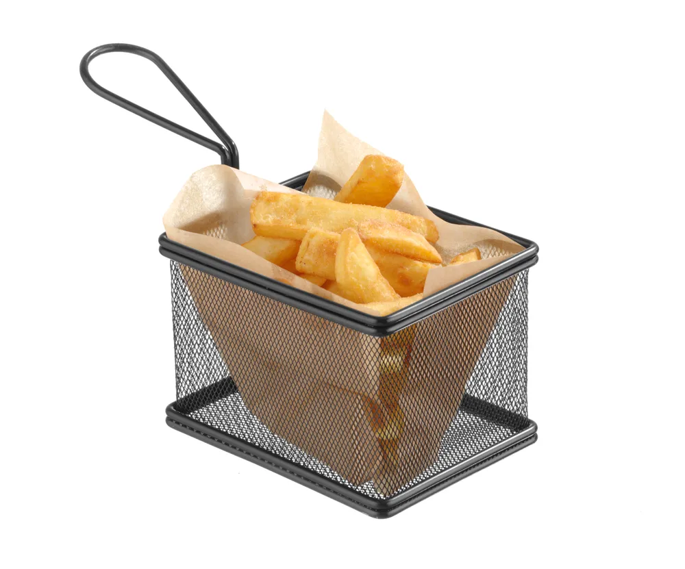 Cesto Miniatura para Apresentação 90x90x90mm Preto Mate
