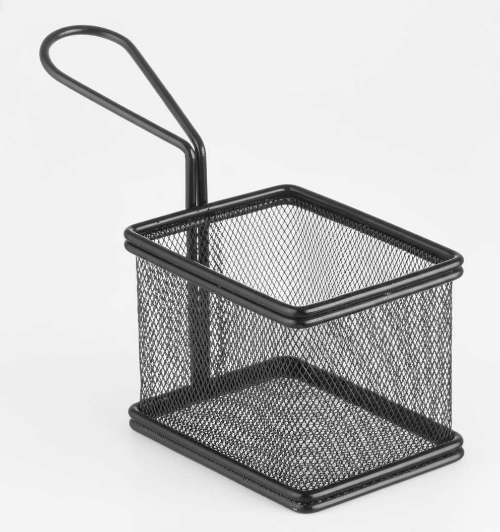 Cesto Miniatura para Frituras 100x80x75mm Serviço Mesa