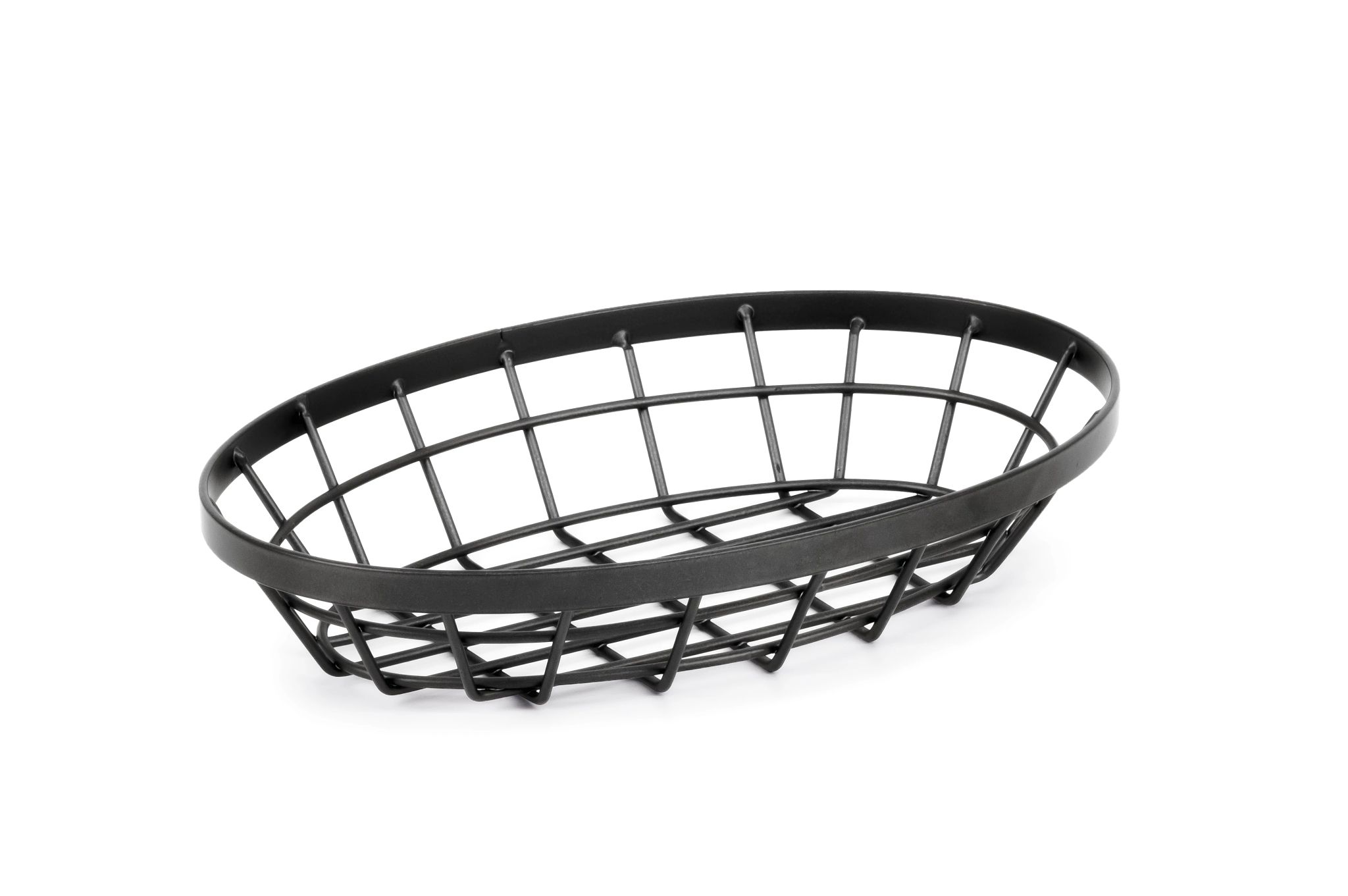 Cesto Oval de Metal para Serviço de Mesa 22.5 x 15 cm