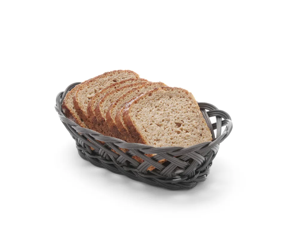 Cesto Oval Preto para Buffet e Catering 320x230x55mm