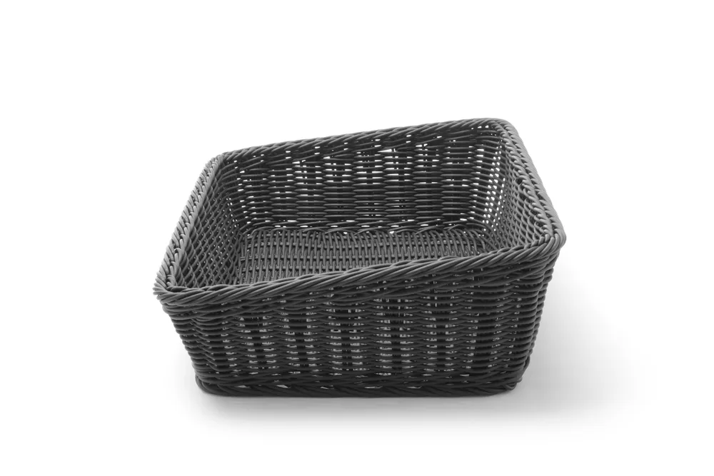 Cesto de Padaria Angular Preto 400x300x120mm para Buffet