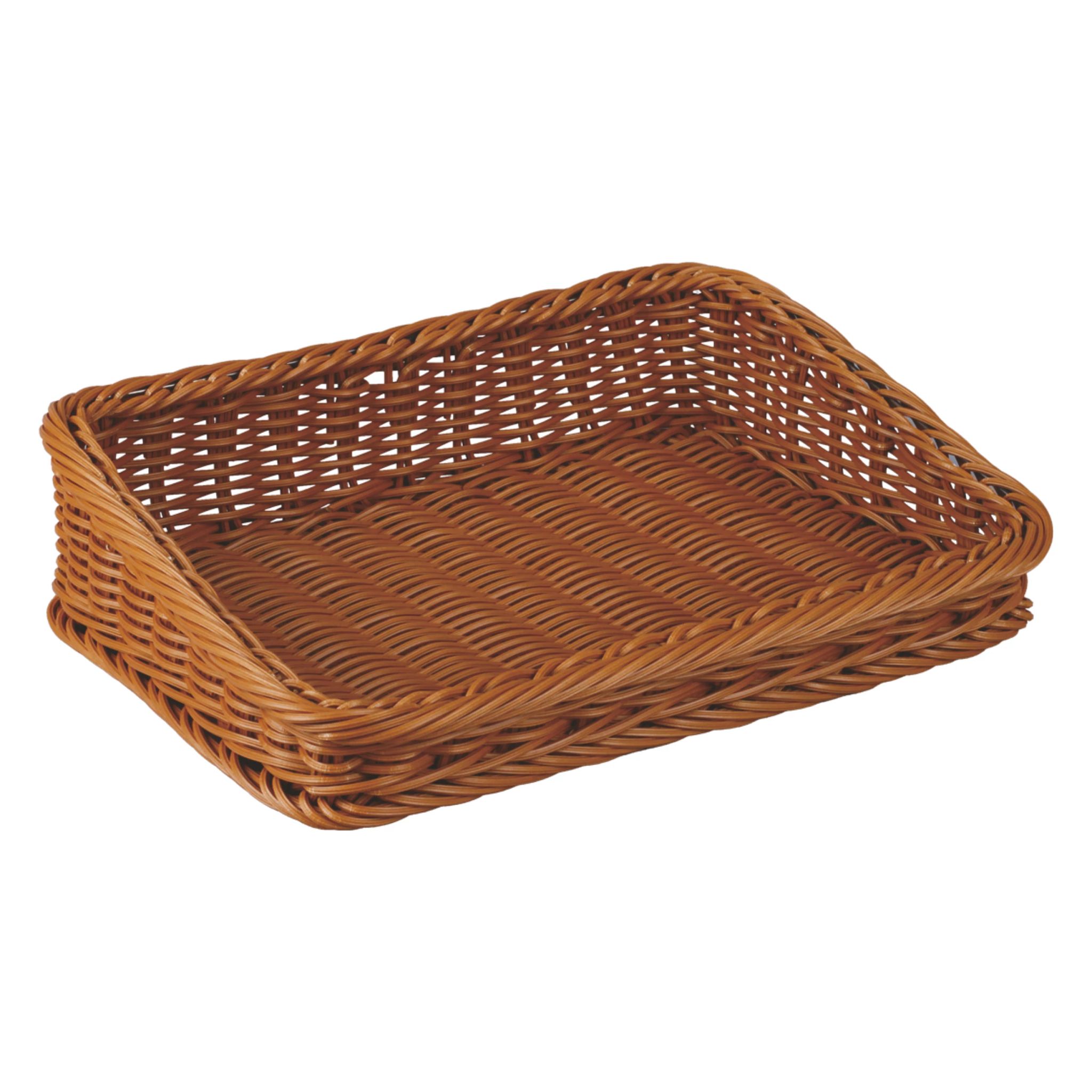 Cesto de Pão Inclinado Polipropileno Castanho 57x33 cm