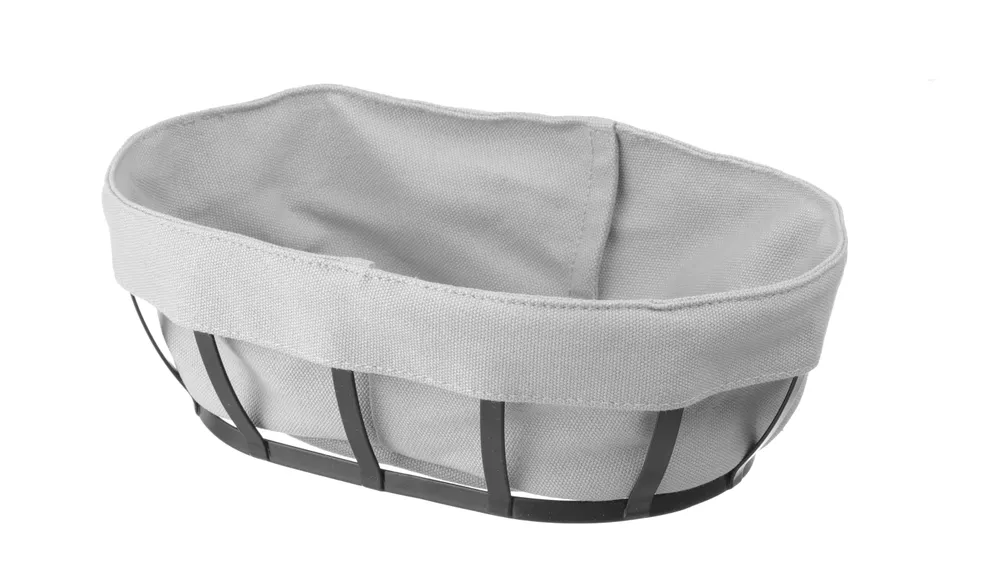 Cesto de Pão Oval com Saco Lavável 250x160x75mm