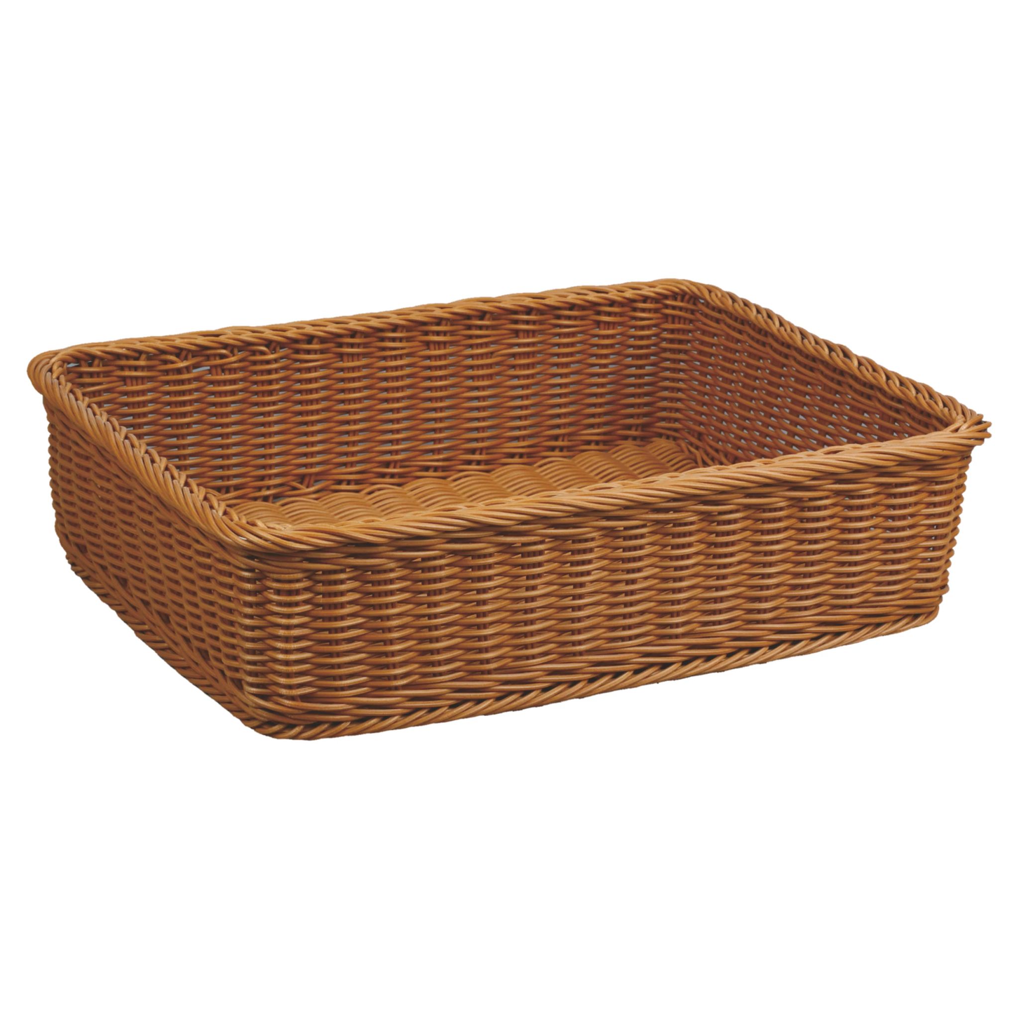 Cesto para Pão Retangular Polipropileno 37x26.5 cm Castanho