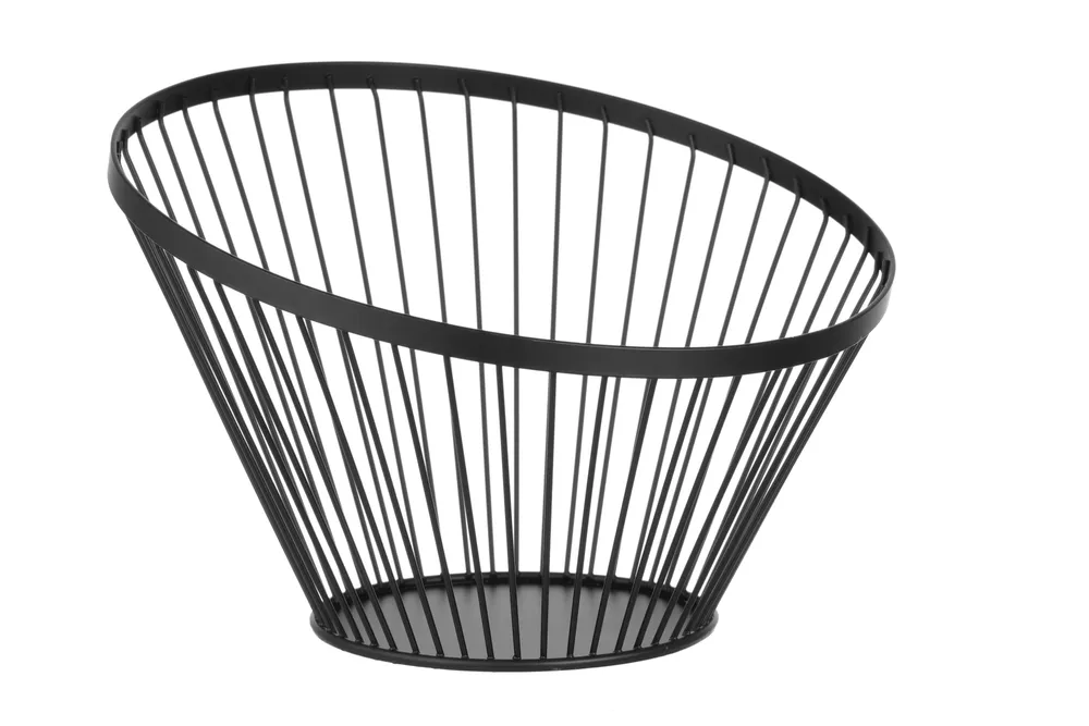 Cesto para Fruta Redondo Preto ø300mm para Serviço de Mesa