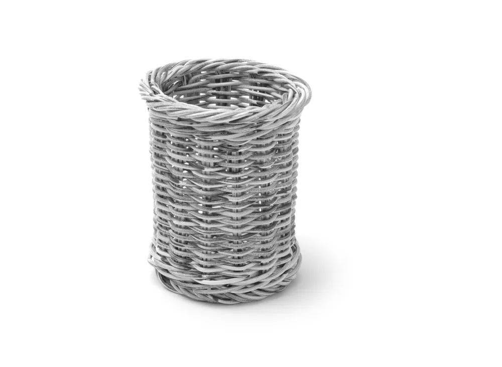 Cesto para Talheres Redondo Cinzento-claro ⌀100x120mm