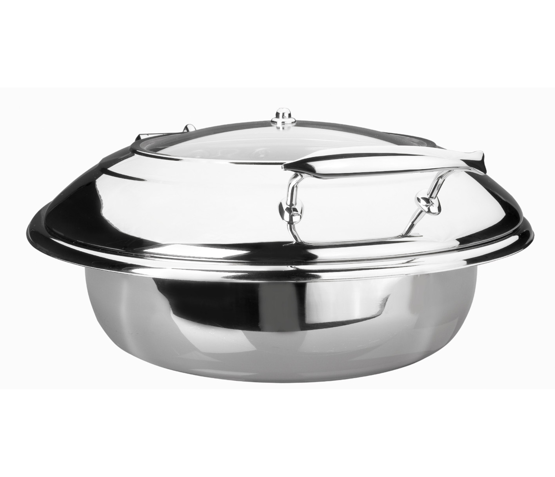 Chafing Dish Redondo Inox 6 Litros para Buffet Profissional