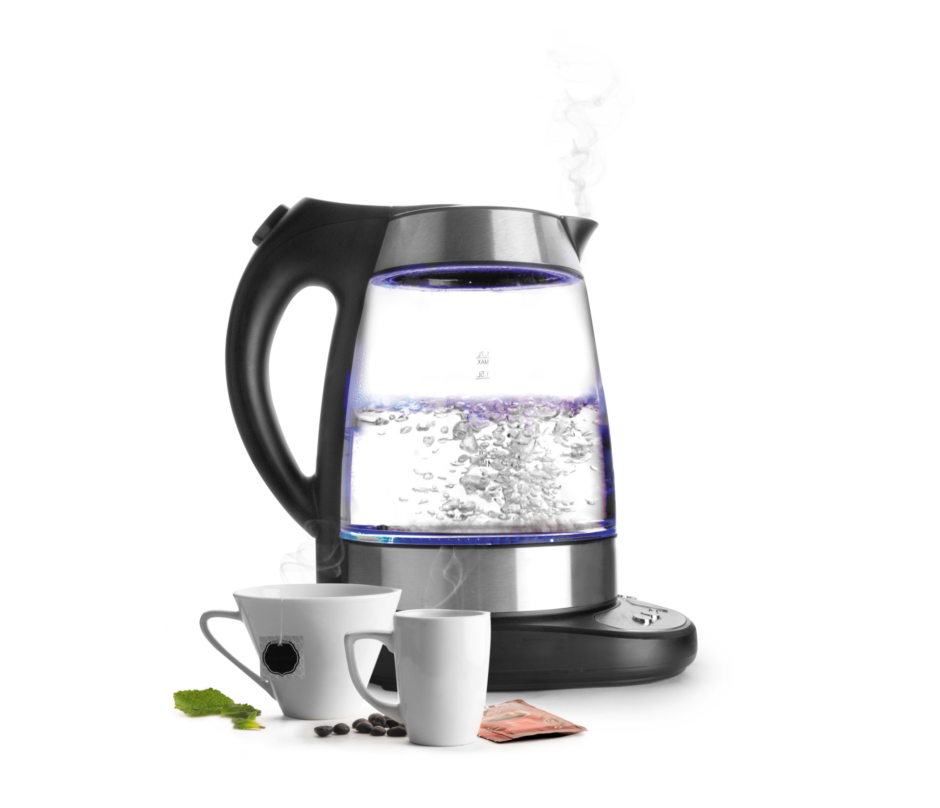Chaleira Elétrica 1.7L 2200W com Controlo de Temperatura