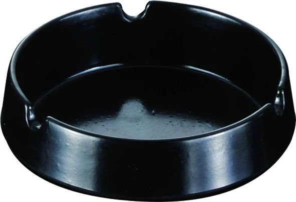 Cinzeiro Cónico Melamina Preto 10 cm