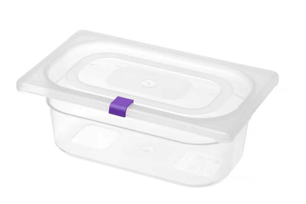 Clipes de Identificação HACCP para Tampas GN PP - Roxo (12 unidades)