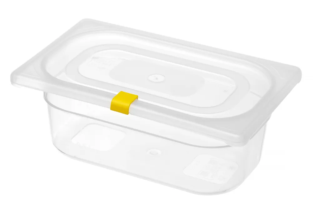 Clips Amarelos para Tampas GN HACCP - 12 Unidades HENDI