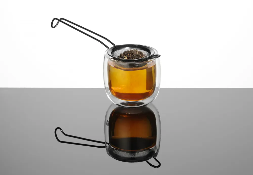 Coador de Bar em Aço Inoxidável Preto, Ø75x220mm