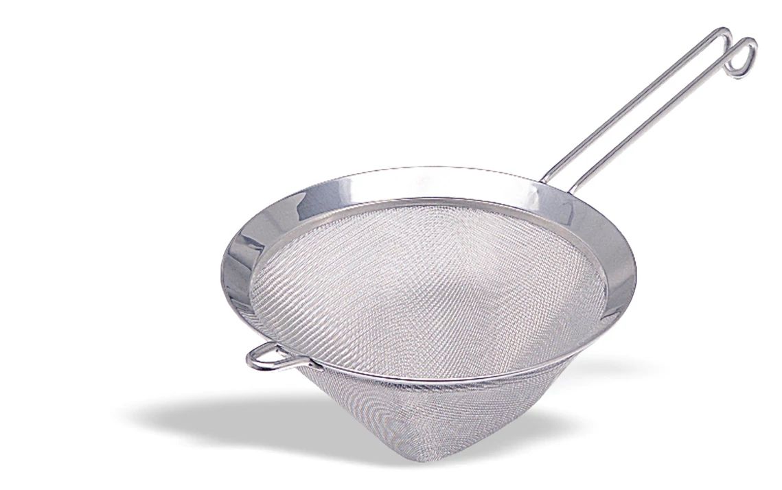Coador Cónico Aço Inoxidável 10 cm Malha 0.7 mm para Cozinha
