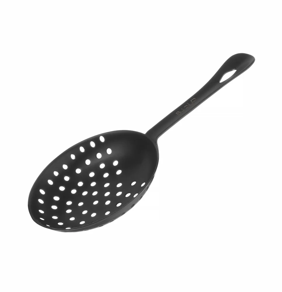 Coador Julep Preto em Aço Inoxidável 160x75mm para Cocktails