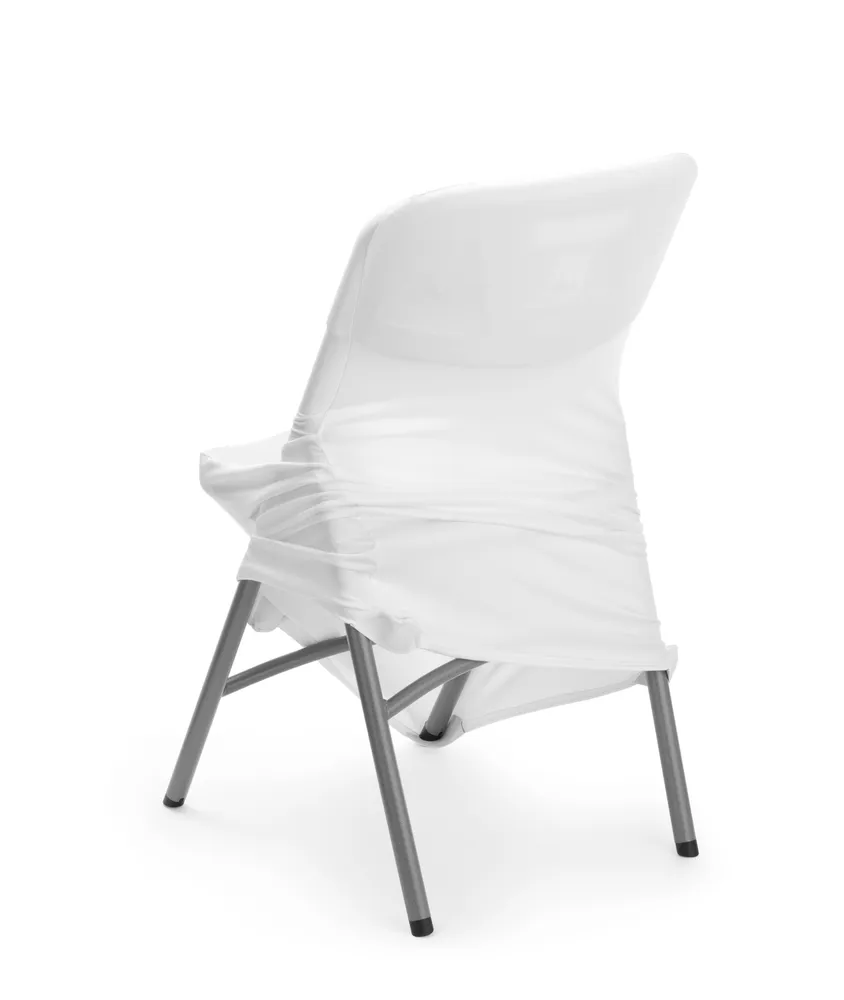 Cobertura para Cadeira Dobrável, Elástica, 580x440x845mm, Branca