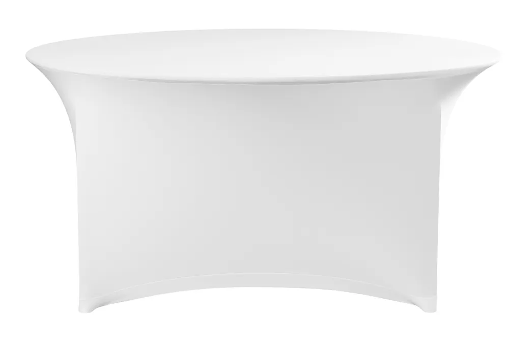 Cobertura de Mesa Redonda ⌀1500mm Preta para Serviço de Sala