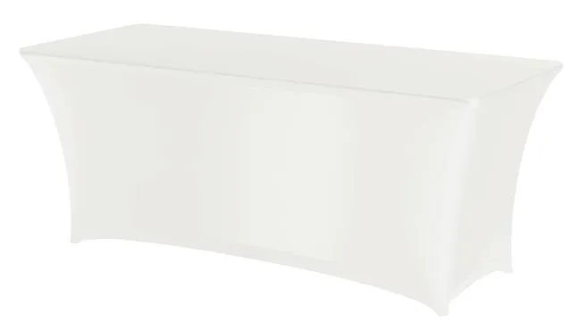 Cobertura de Mesa Retangular 1200x760mm para Buffet Branco